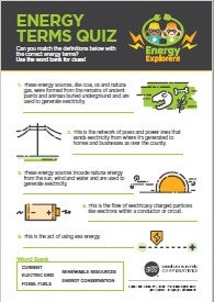 Energy Term Quiz