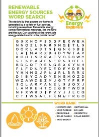 Renewable Energy Word Search