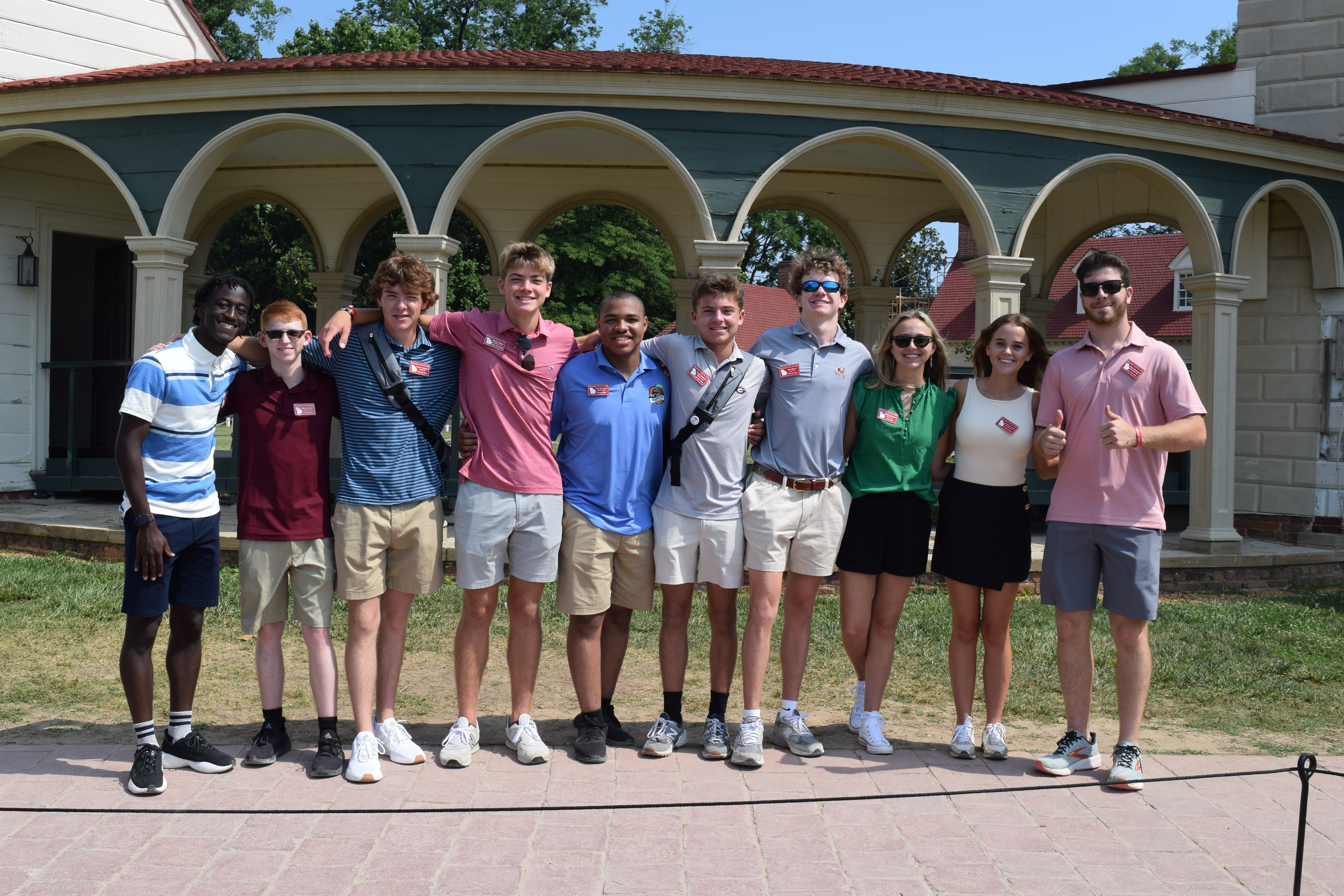 Delegates at Mount Vernon