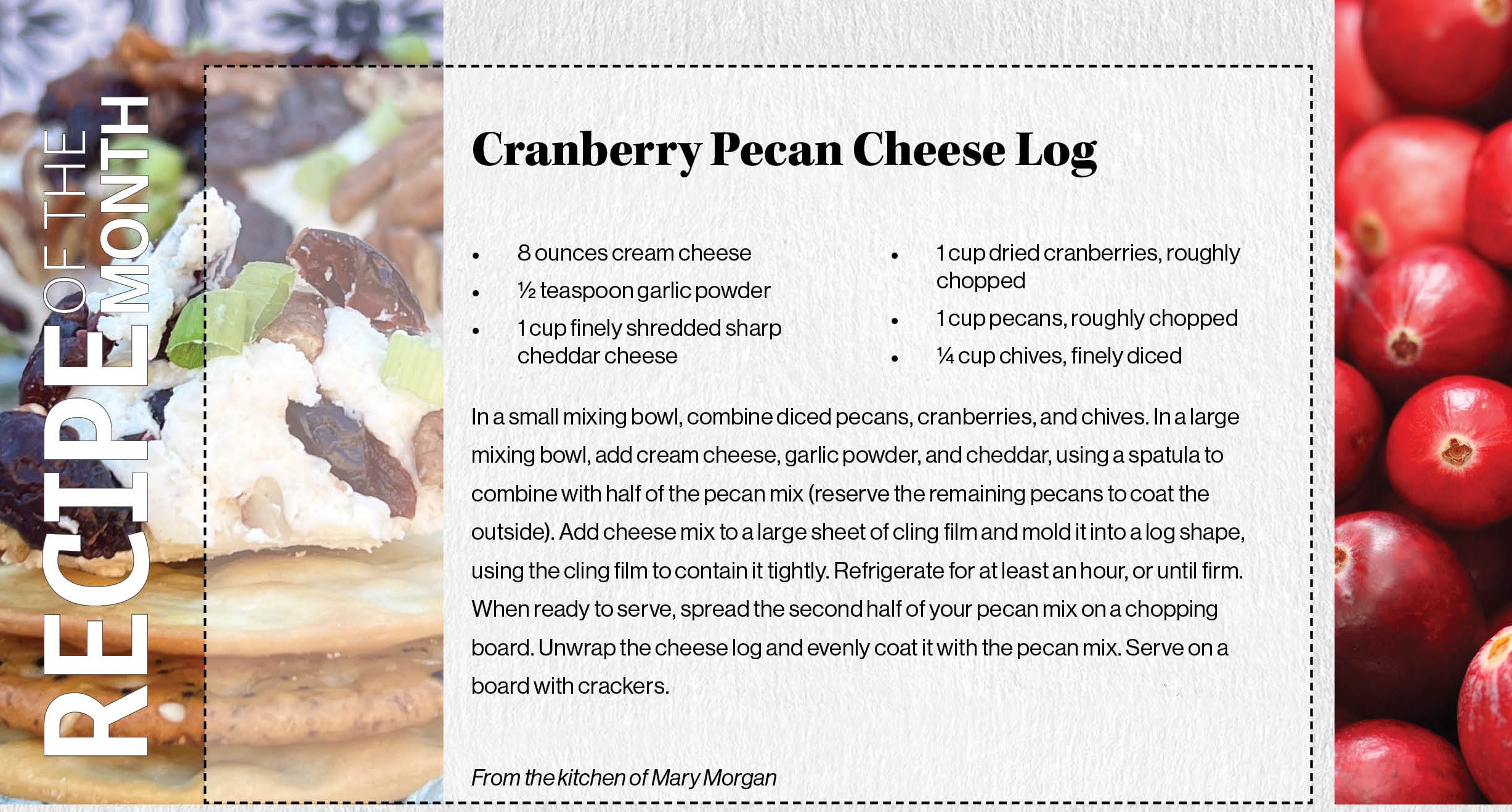 Cranberry log